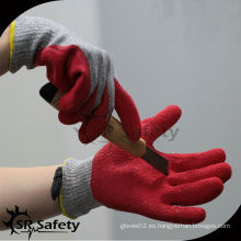 Guante resistente al corte de látex rojo SRSAFETY